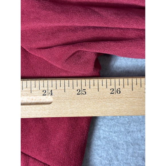 Passports Woman 2X Red Stretch Tunic Top Button Up Shirt Blouse Plus Size - Picture 3 of 5